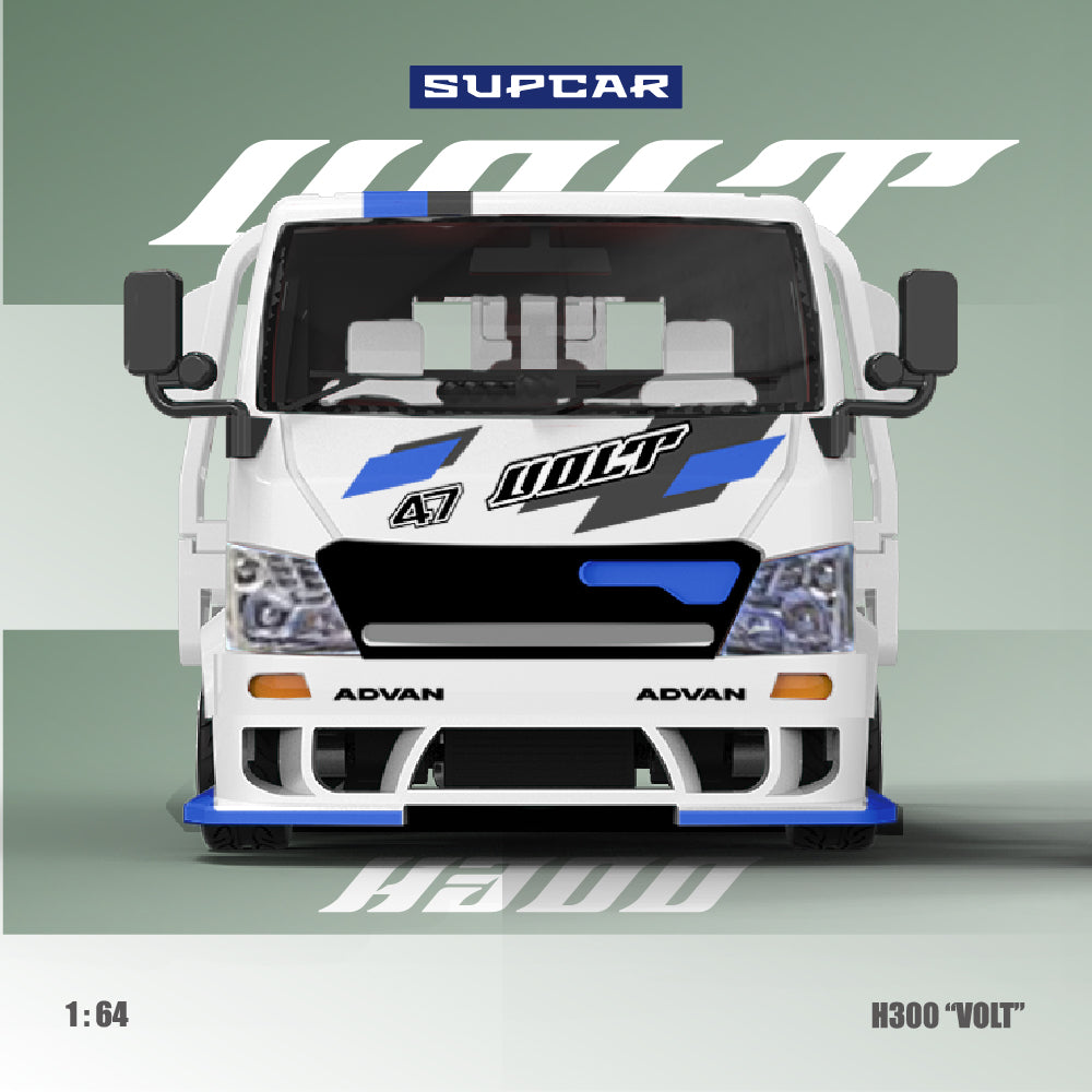 [Preorder] SUPCAR 1:64 ADVAN“VOLT” H300 Blue&White Livery SC647237