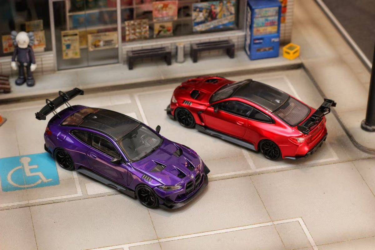 [Preorder] Street Weapon 1:64 BMW M4 Flossmann Full Widebody Kit G82 GTR (3 Colours)