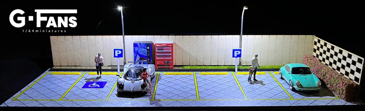 [Backorder] G.Fans 1:64 Diorama Garden Parking Scene Model 710029