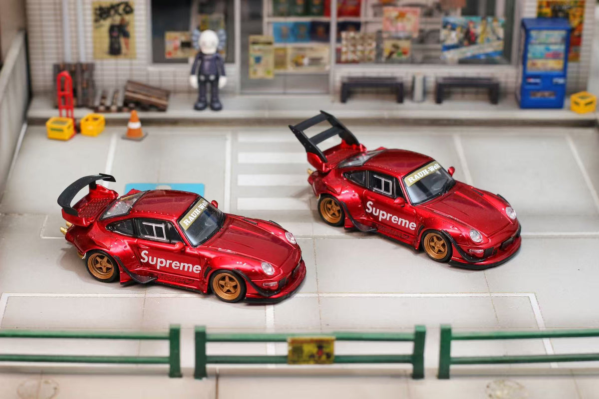 [Preorder] Street Weapon 1:64 RWB 993 Supreme Metallic Red (2 Versions)