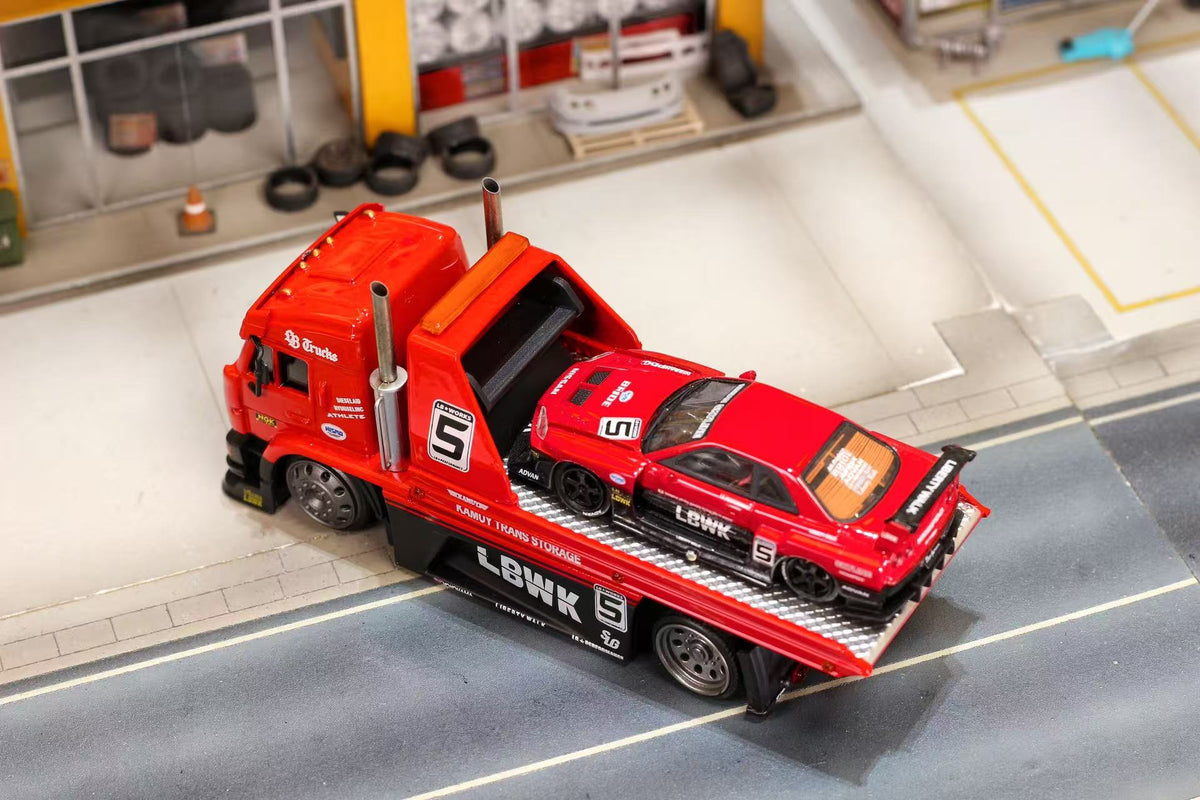 [Preorder] Street Weapon 1:64 KamaZ Modified Trailer LBWK (2 Colours)