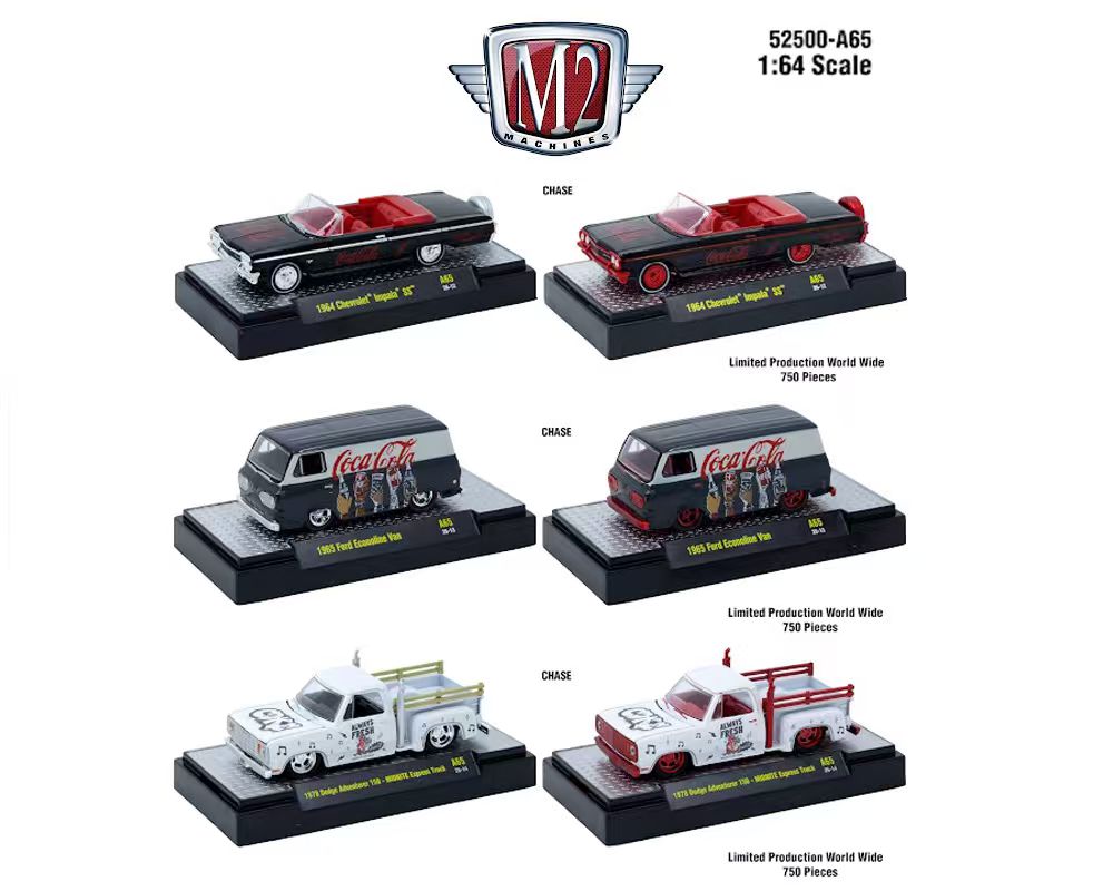 [Preorder] M2 Machines 1:64 Coca-Cola 2026 Release A65 Assortment