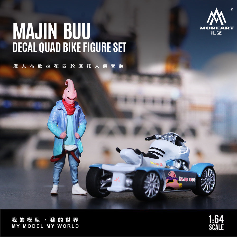 [Preorder] MoreArt 1:64 MAJIN BUUDECAL QUAD BIKE FIGURE SET MO222249