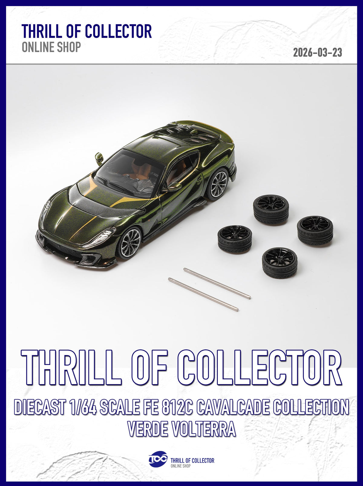 TOC 1:64 Ferrari 812C 3.0 CAVALCADE COLLECTION (4 Colours)