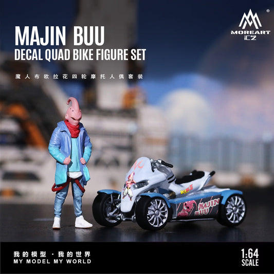 [Preorder] MoreArt 1:64 MAJIN BUUDECAL QUAD BIKE FIGURE SET MO222249