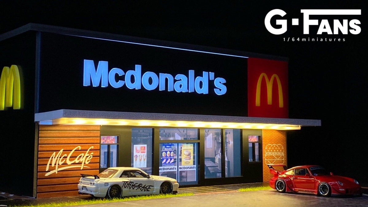 [Preorder] G.Fans 1:64 Diorama McDonald's Fast Food Building 710013