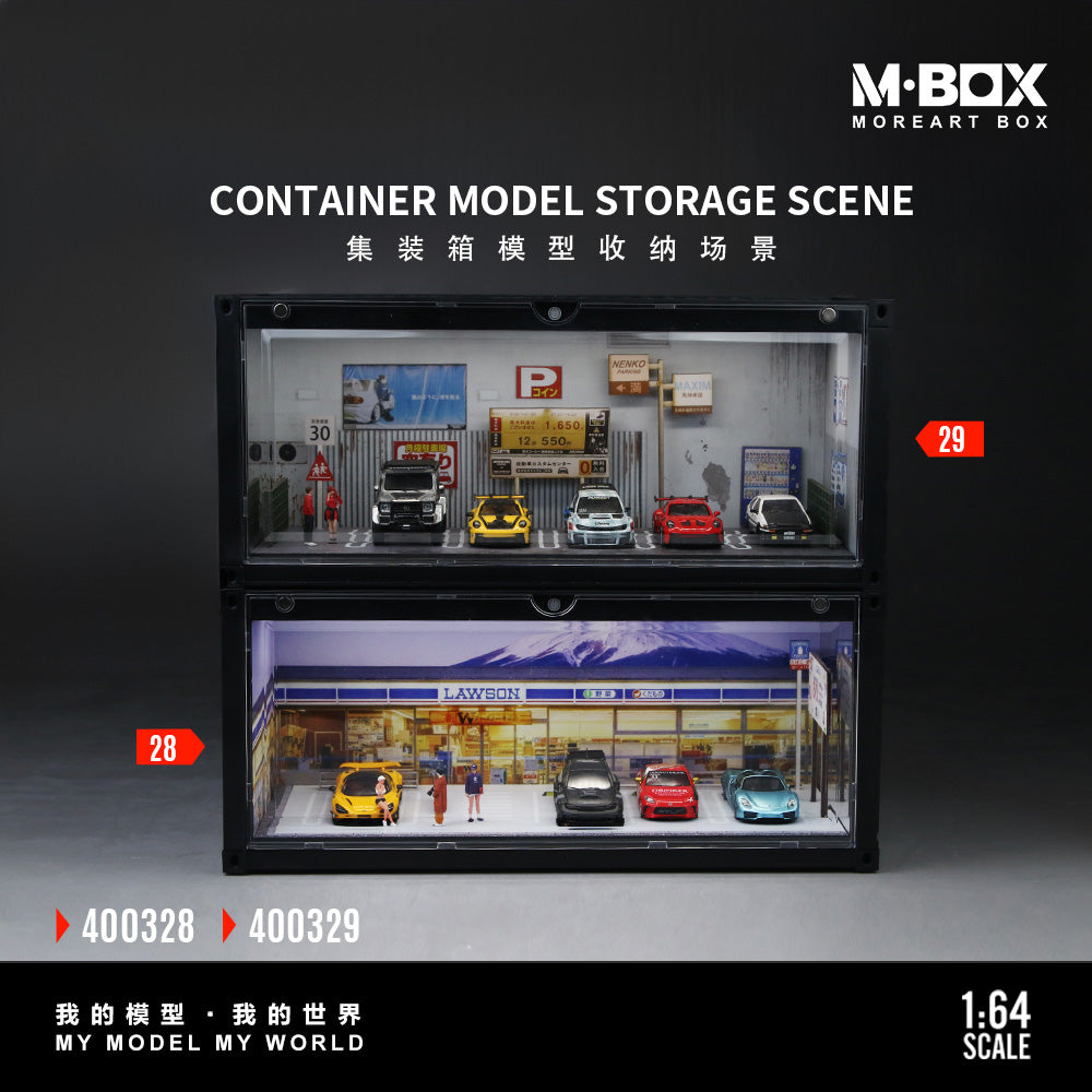 [Preorder] MBOX 1:64 CONTAINER MODEL STORAGE SCENE (2 Versions) MB400328/MB400329