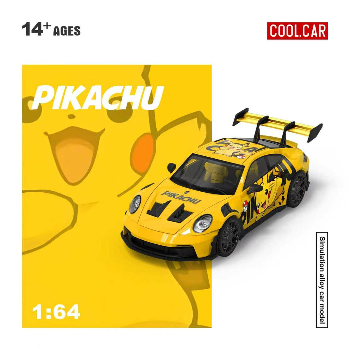[Preorder] Cool Car 1:64 992 GT3 RS Pikachu Livery CC644651