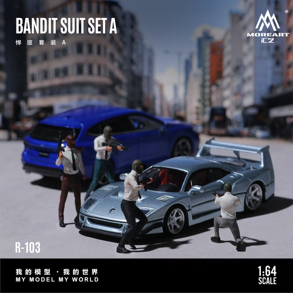 [Preorder] MoreArt 1:64 Bandit Suit Figure Set A MO223103