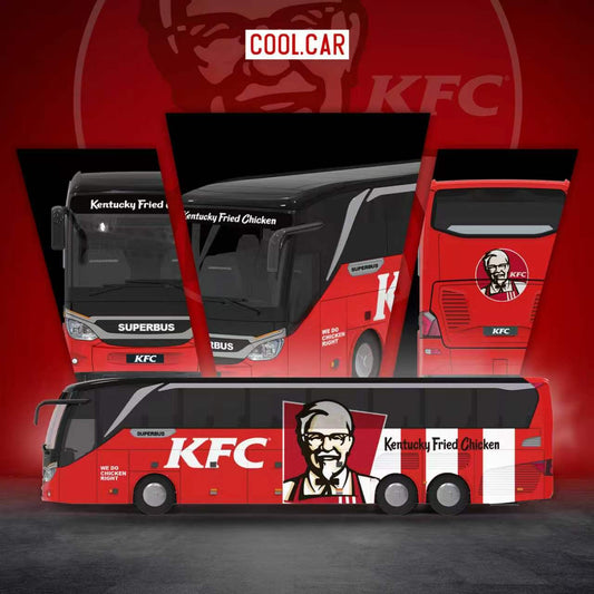 [Preorder] Cool Car 1:64 Crazy Thursday KFC Livery Bus CC800706