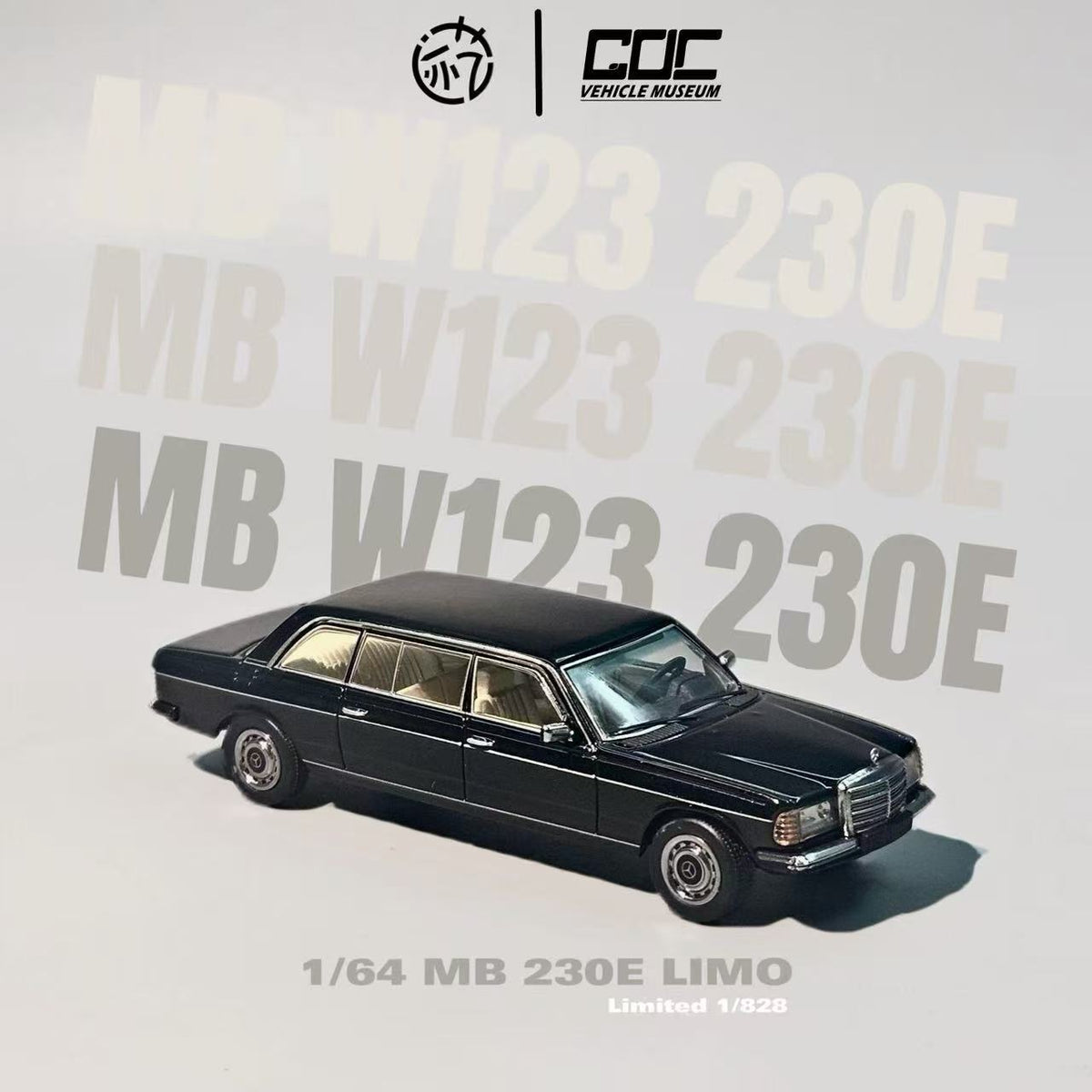 [Preorder] GOC 1:64 Mercedes-Benz 230E Lengthened LIMO （W123）Black