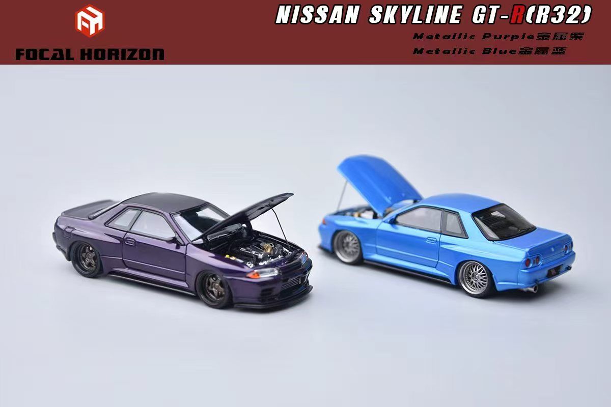 [Preorder] Focal Horizon 1:64 Nissan Skyline GT-R 3rd Generation R32 Japanese Garage Active Modified Version (2 Colours)