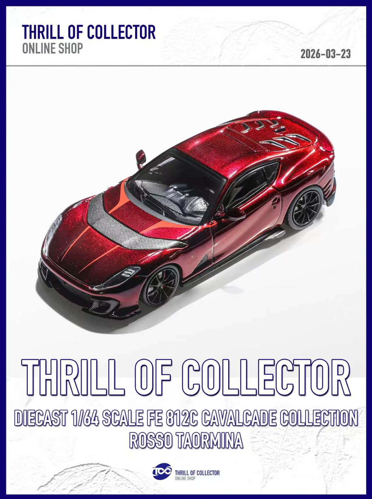 TOC 1:64 Ferrari 812C 3.0 CAVALCADE COLLECTION (4 Colours)
