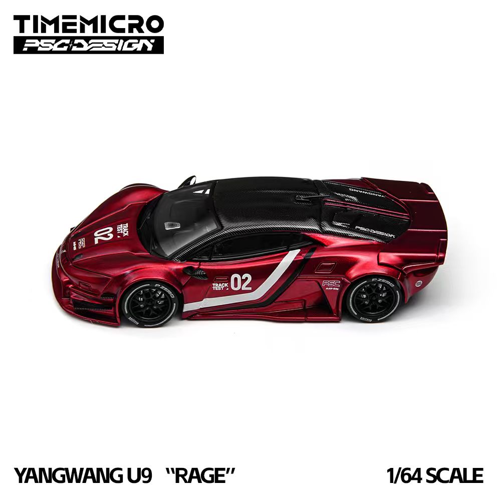 [Preorder] TimeMicro × PSC DESIGN 1:64 Yangwang U9 "RAGE” Corsa Red TM648804