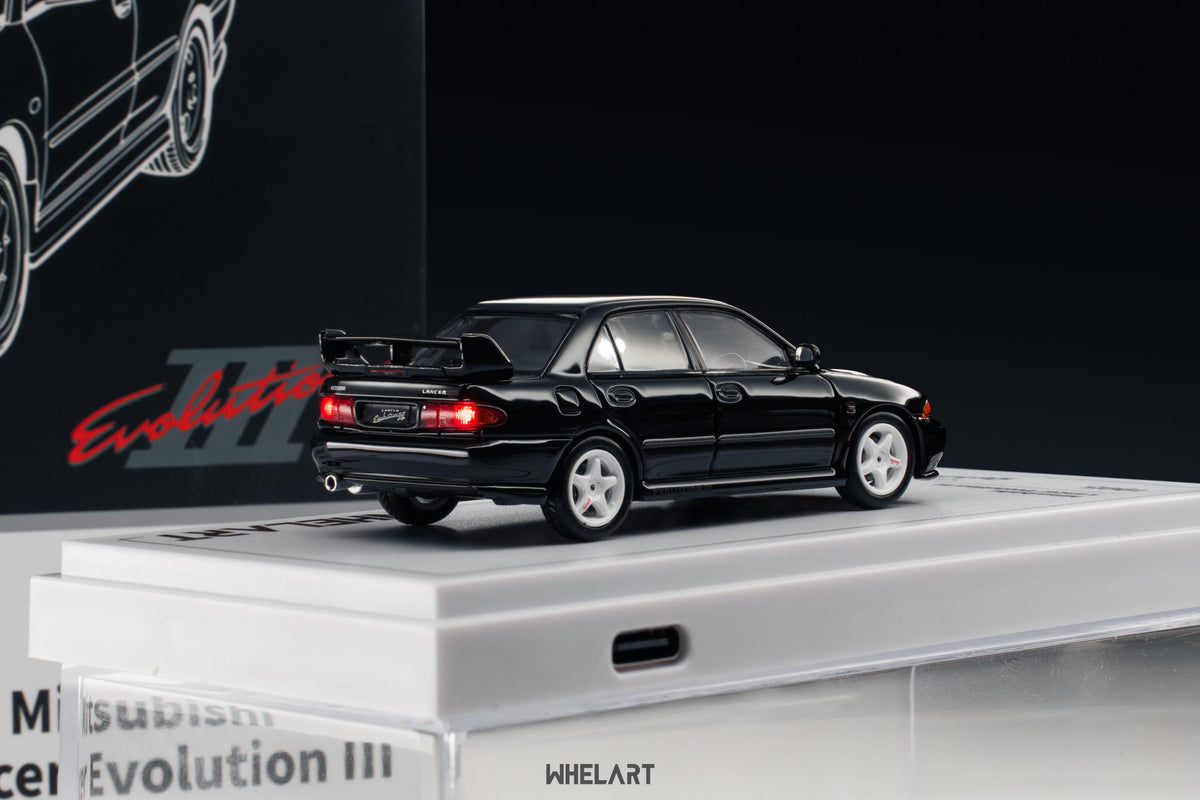 WHELART 1:64 Mitsubishi EVO3 Black H-003B