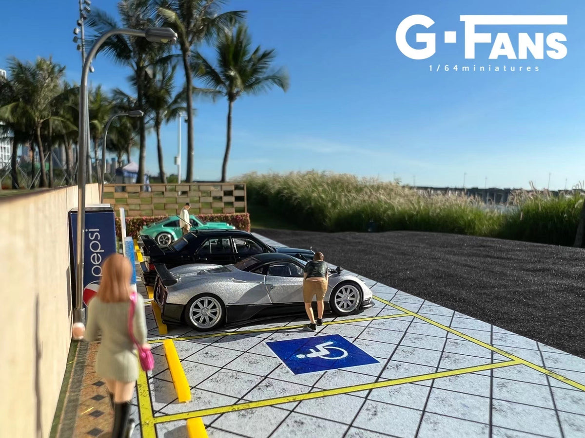 [Backorder] G.Fans 1:64 Diorama Garden Parking Scene Model 710029