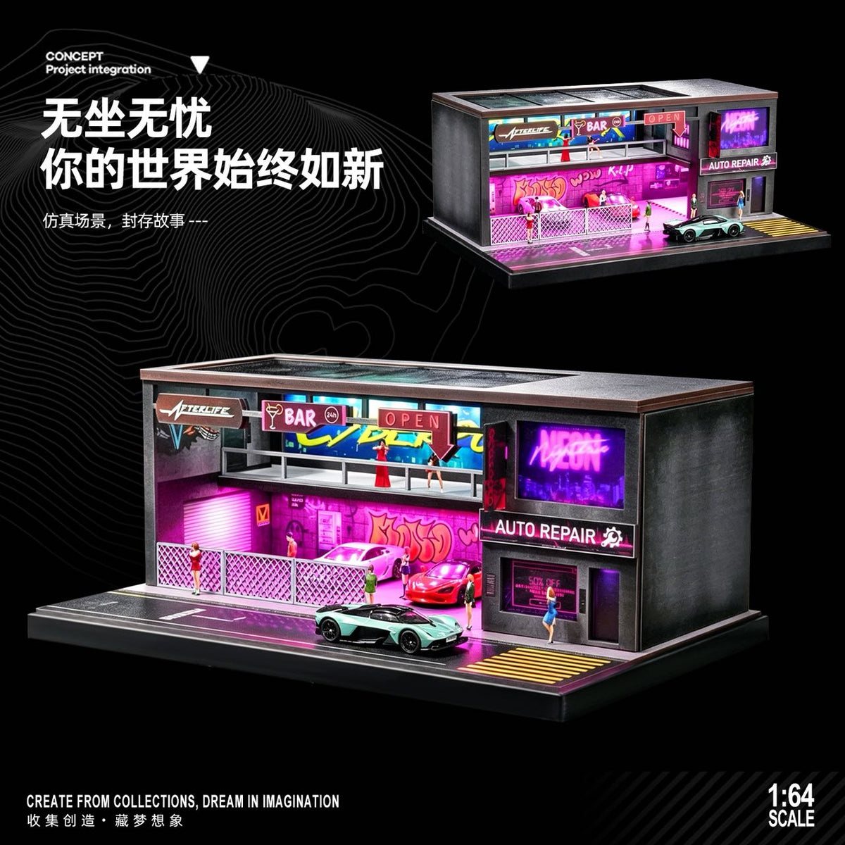 [Preorder] SHOU CANG JIA 1:64 Punk Parking Lot SCJ-82062