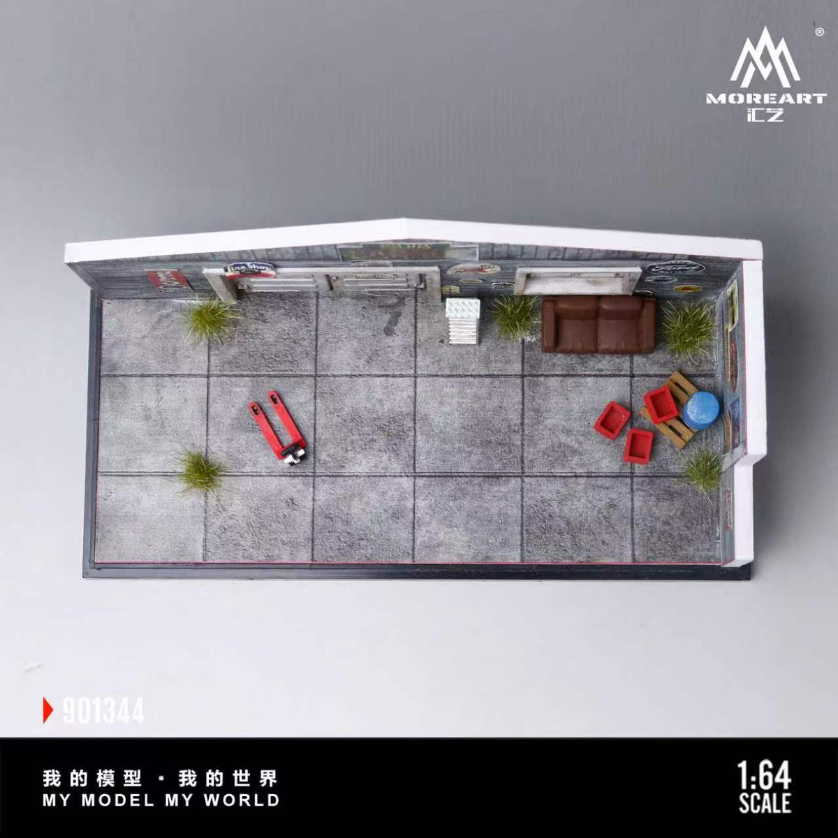 [Preorder] MoreArt 1:64 AMERICAN-STYLE RETRO DIY REPAIR WORKSHOP SCENE MO901344