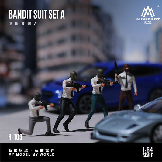 [Preorder] MoreArt 1:64 Bandit Suit Figure Set A MO223103