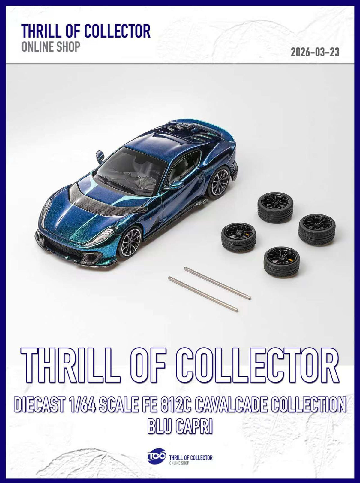 TOC 1:64 Ferrari 812C 3.0 CAVALCADE COLLECTION (4 Colours)