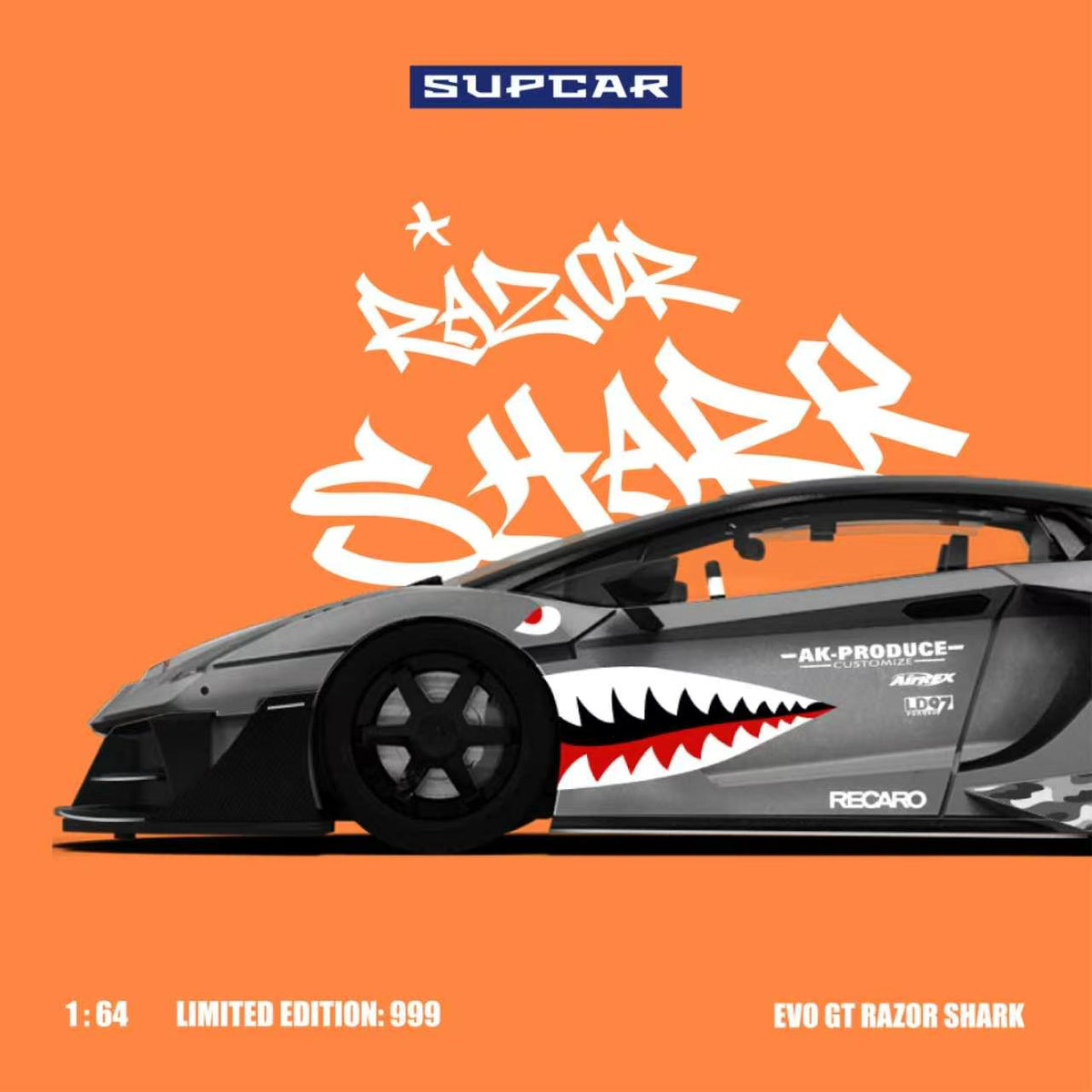 [Preorder] SUPCAR 1:64 Lamborghini GTEVO Shark Mouth Livery SC643834