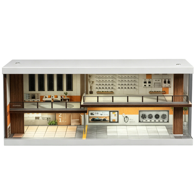 [Preorder] SHOU CANG JIA 1:64 LIGHT COFFEE CAR HOUSE SCJ-82075