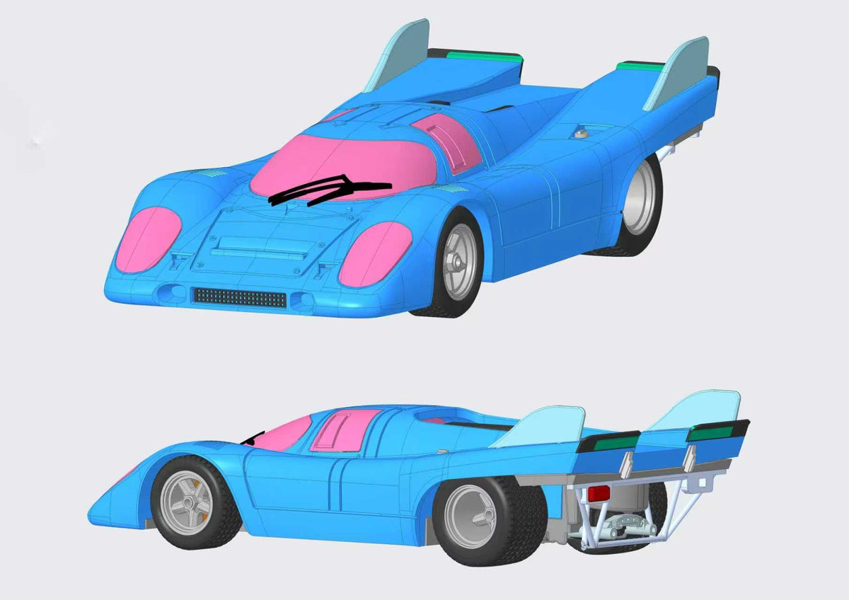 Elite Collectibles 1:64 917K Original color and unpainted parts kit