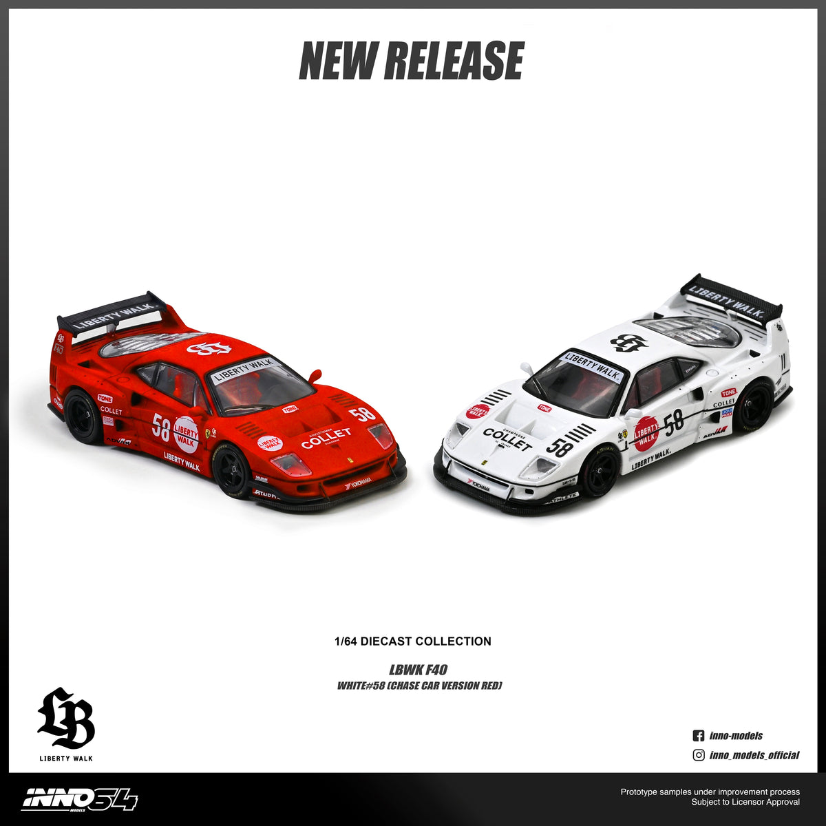 [Preorder] Inno64 1:64 LBWK F40 COLLET IN64-LBWKF40-COLLET