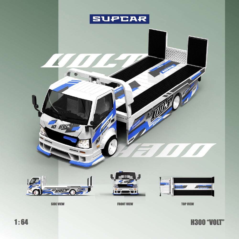 [Preorder] SUPCAR 1:64 ADVAN“VOLT” H300 Blue&White Livery SC647237