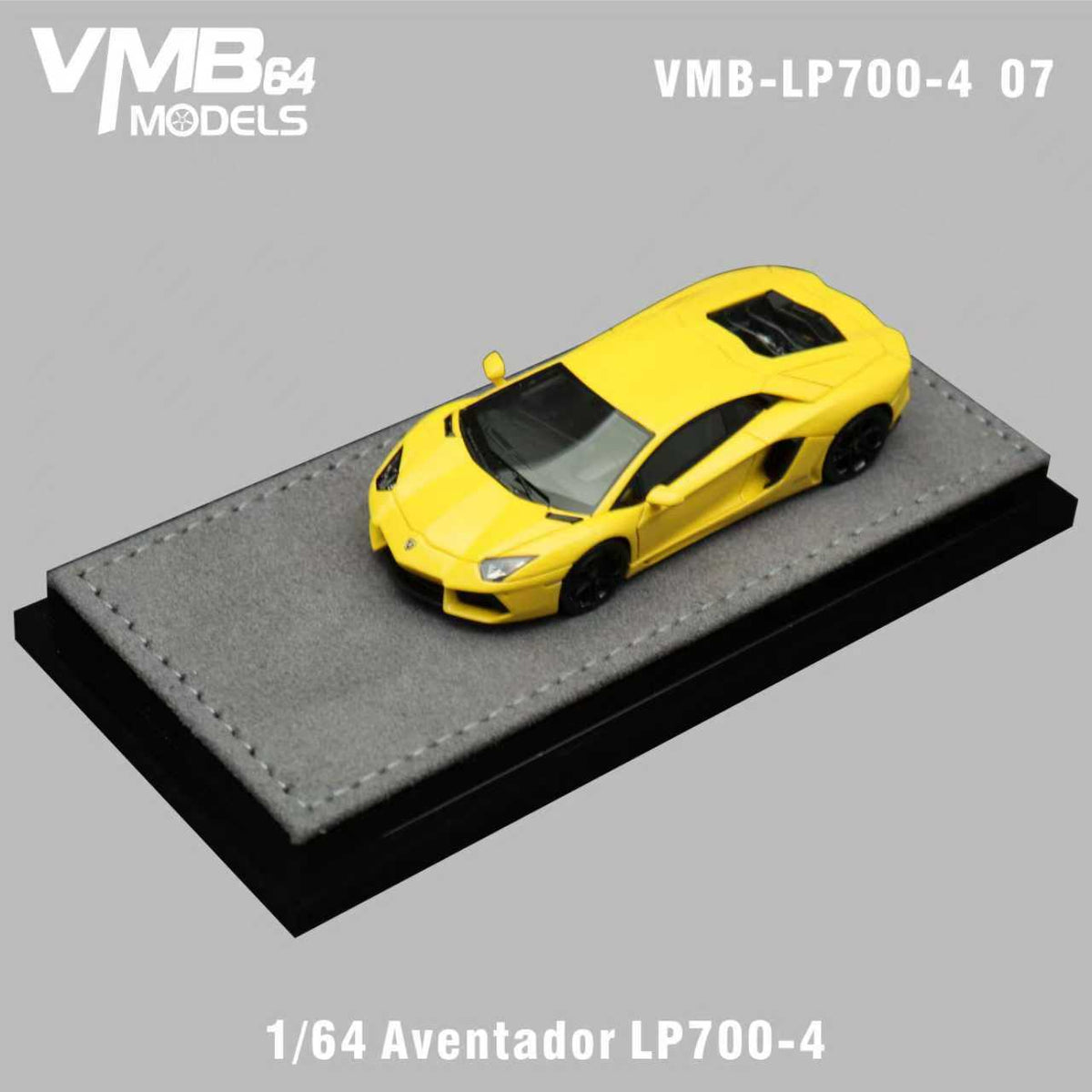 [Preorder] VMB 1:64 Lamborghini Aventador LP700-4 Yellow VMB-LP700-4 07