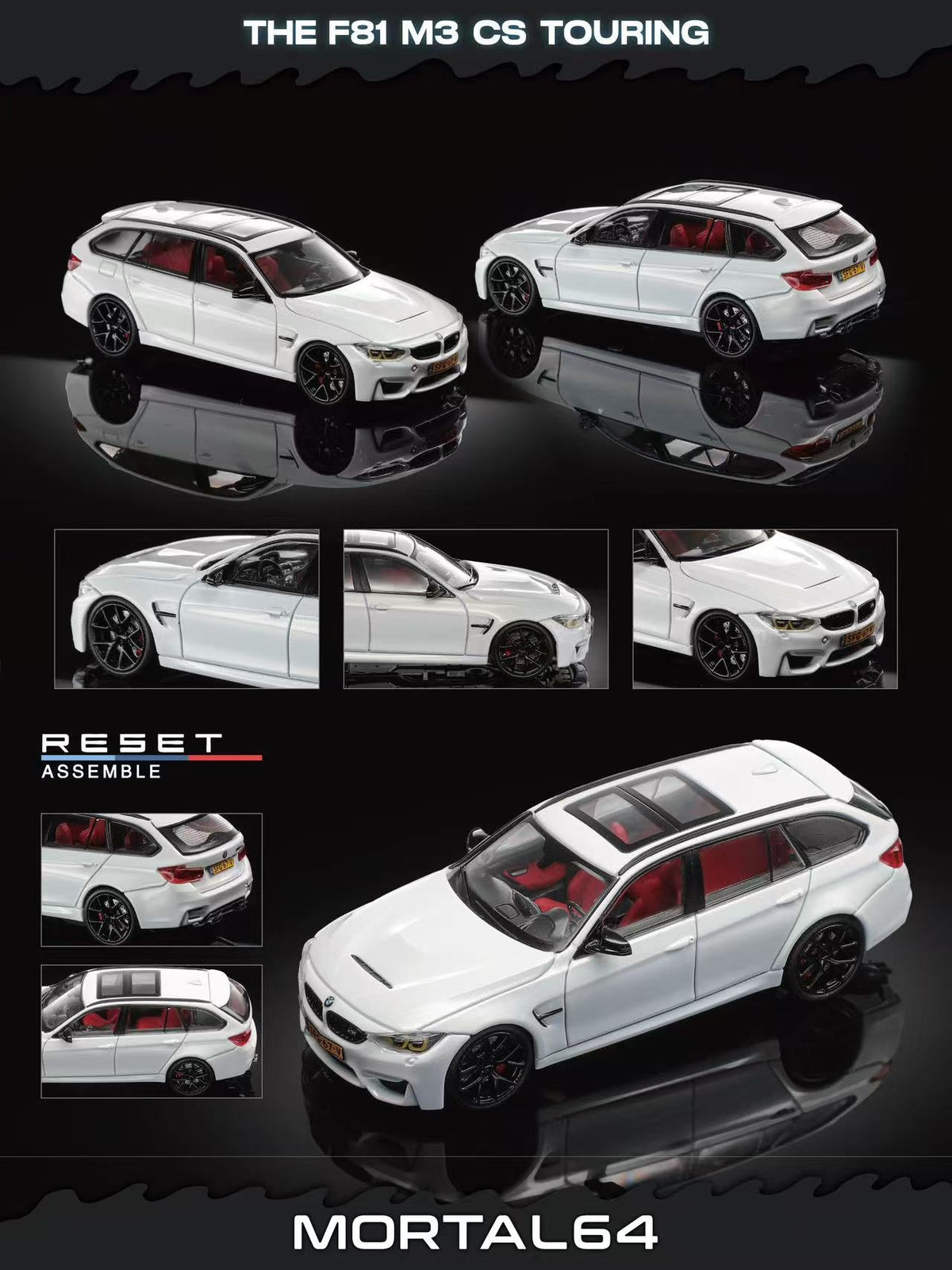 Mortal 1:64 BMW M3 F81 (2 Colours)