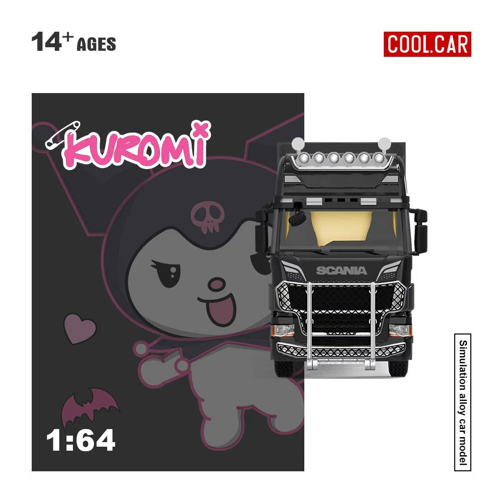 [Preorder] Cool Car 1:64 Scania Container Truck Kuromi Livery CC644032