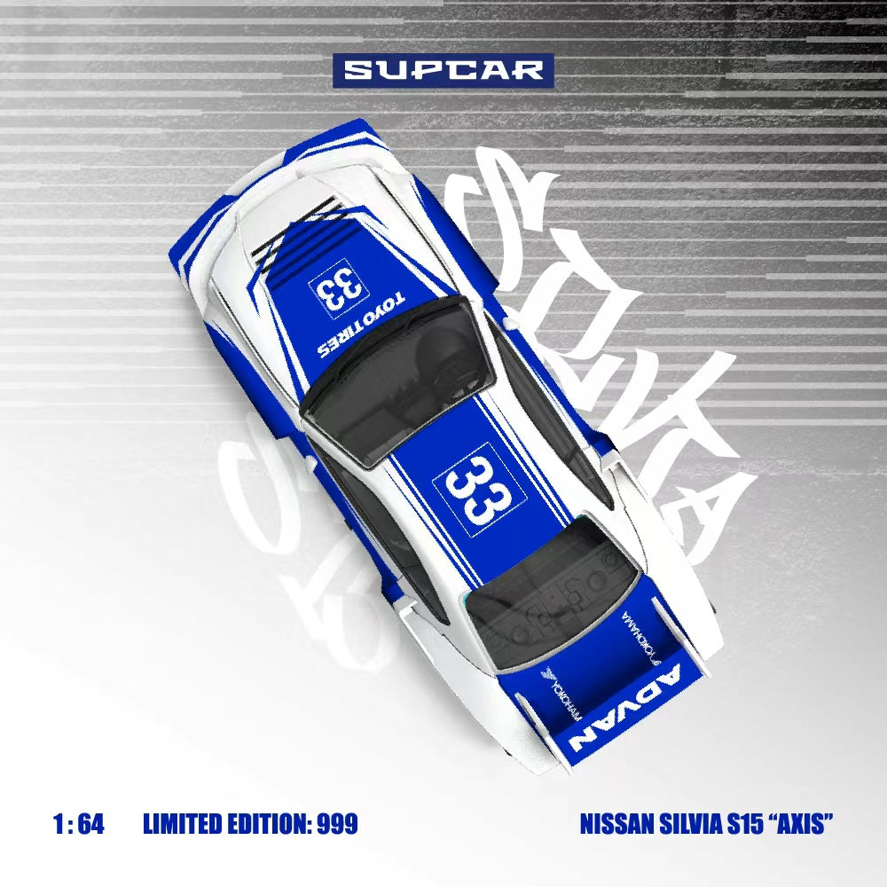 [Preorder] SUPCAR 1:64 Nissan SILVIA S15 'AXIS" no.33 SC646011