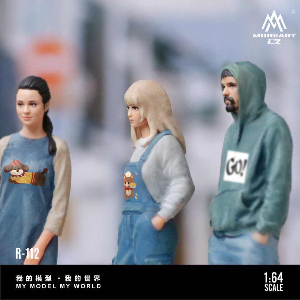 [Preorder] MoreArt 1:64 URBAN STREET-SHOOT 4-PERSON FIGURE SET MO223112