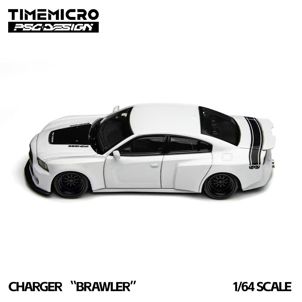 TimeMicro × PSC DESIGN 1:64 Charger "Brawler" White TM648205
