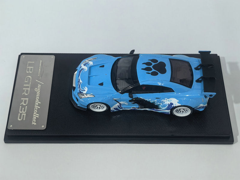 [Preorder] Model Collect 1:64 LB GTR R35 1.5 Blue Godzilla Livery MC640004U