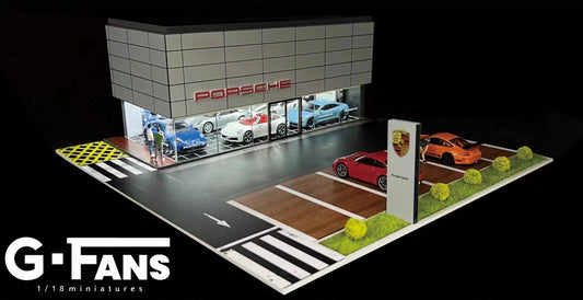 G.Fans 1:64 Diorama Porsche Center Building 710031
