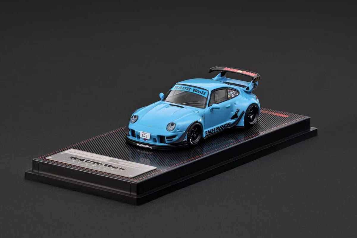 [Preorder] Ignition Model 1:64 Porsche RWB 993 Light Blue IG4211