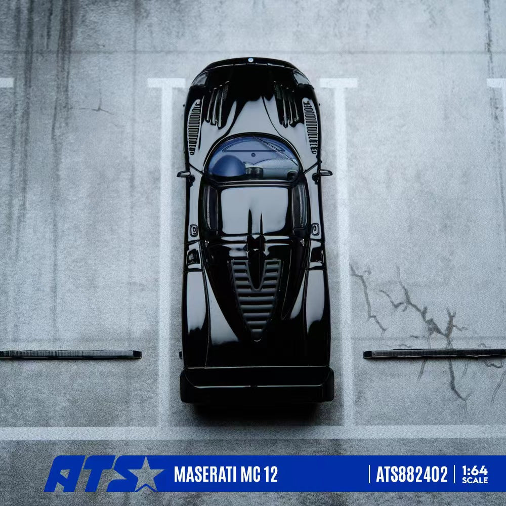 [Preorder] ATS Model 1:64 Maserati MC 12 Black ATS882402