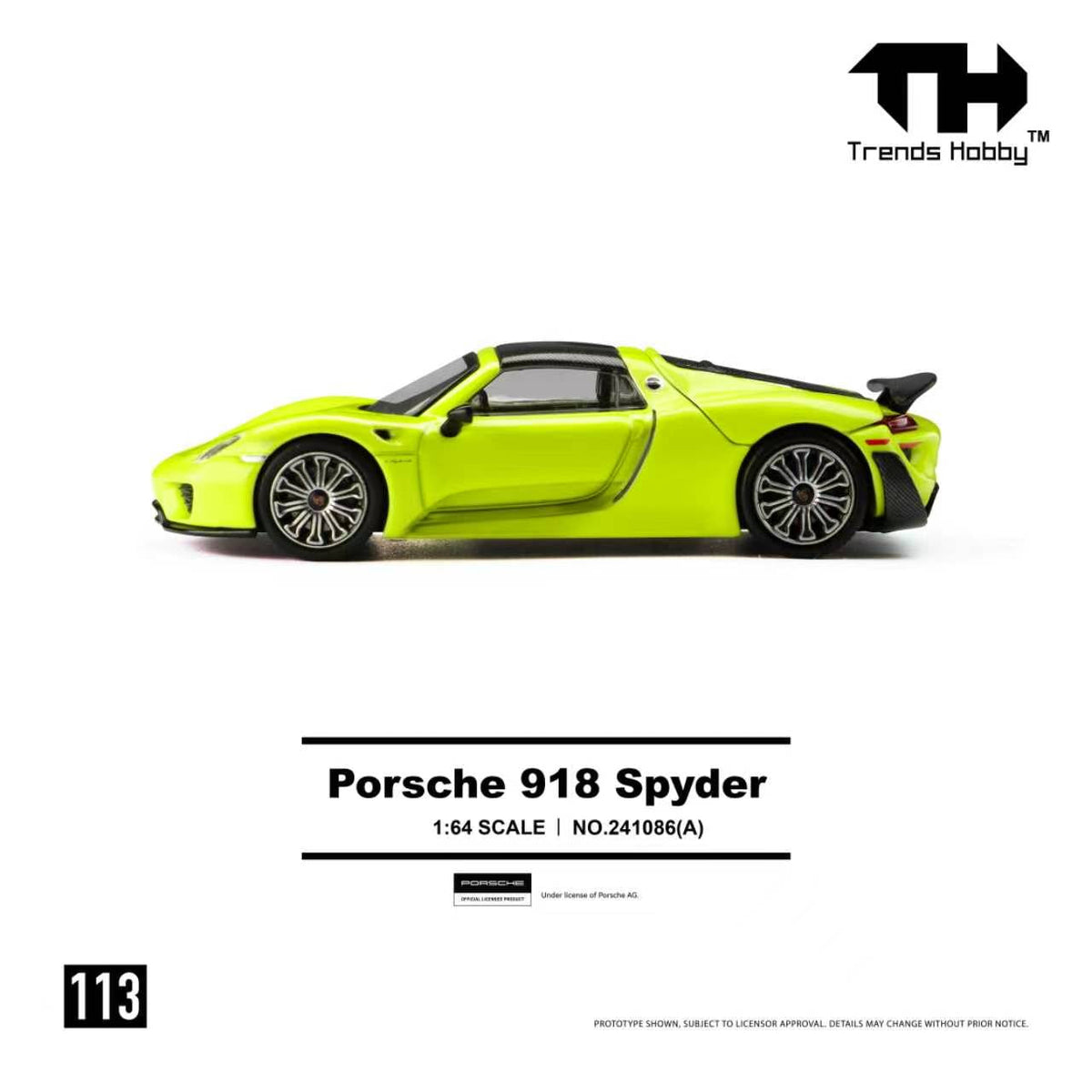 [Preorder] Trends Hobby 1:64 Porsche 918 Spyder (2 Colours) 241086(A)/241086(B)