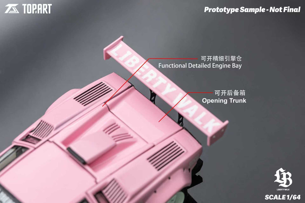 [Preorder] TOPART 1:64 LBWK Lamborghini Countach TAO640012