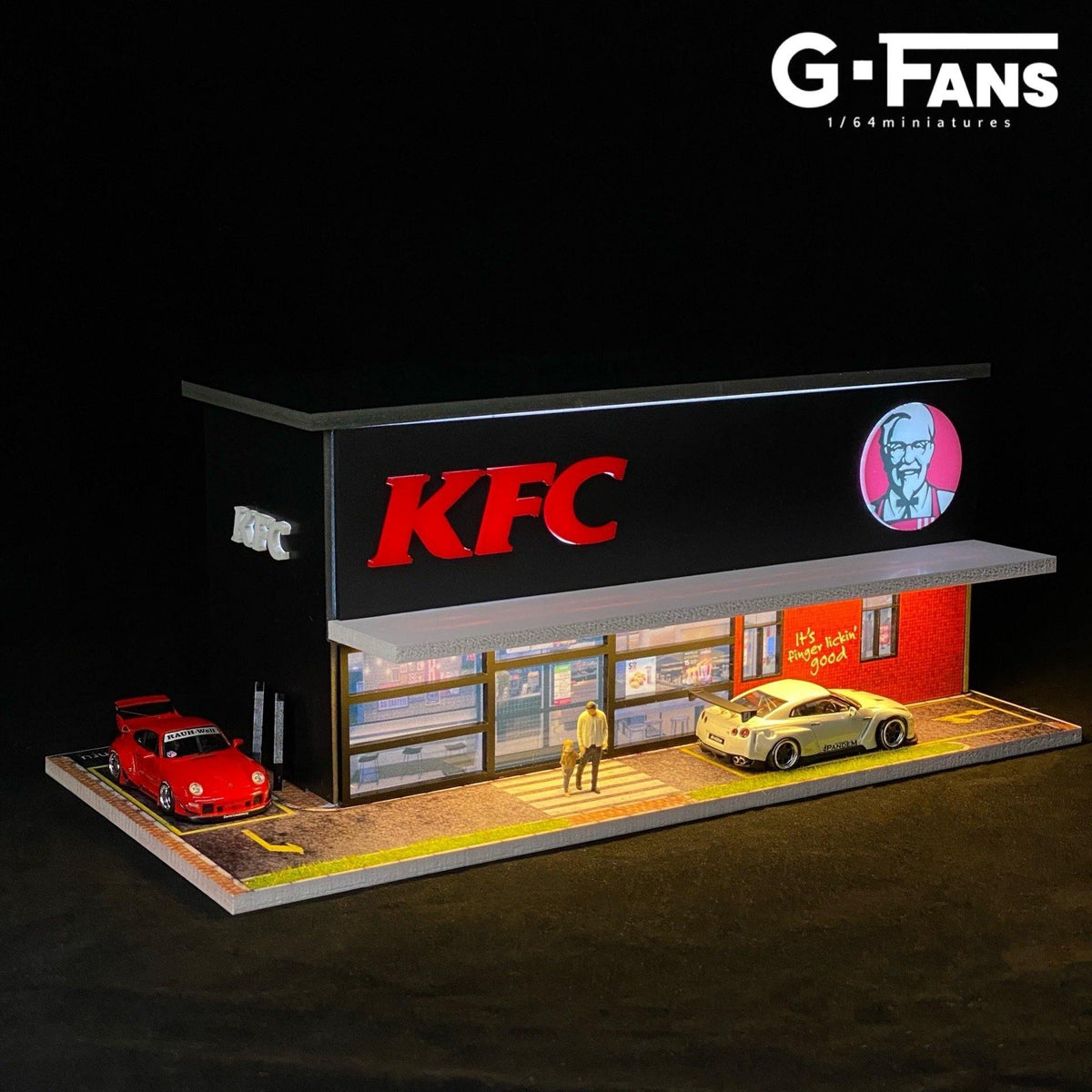 G.Fans 1:64 Diorama KFC Fast Food Building 710014