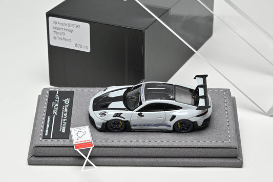 [Preorder] TP Model 1:64 Porsche 911 992 GT3 RS Nürburgring lap Time Record With Record Board TP6413ITR
