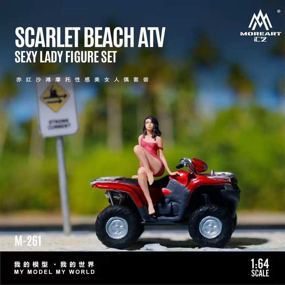 [Preorder] MoreArt 1:64 Scarlet Beach ATV Sexy Lady Figure Set MO222261