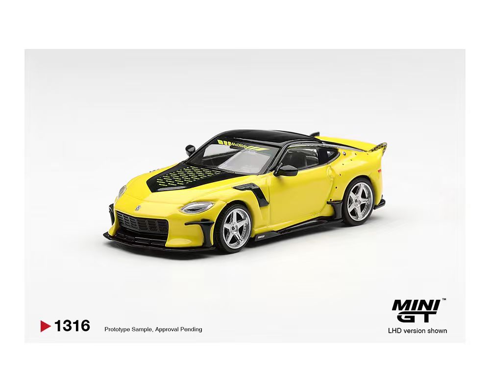 [Preorder] MINI GT 1:64 Nissan Z VeilSide FFZ400 Ikazuchi Yellow MGT01316-BL