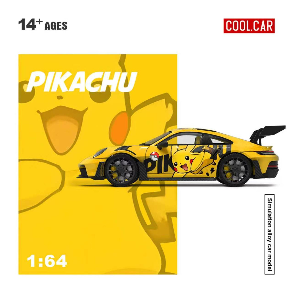 [Preorder] Cool Car 1:64 992 GT3 RS Pikachu Livery CC644651