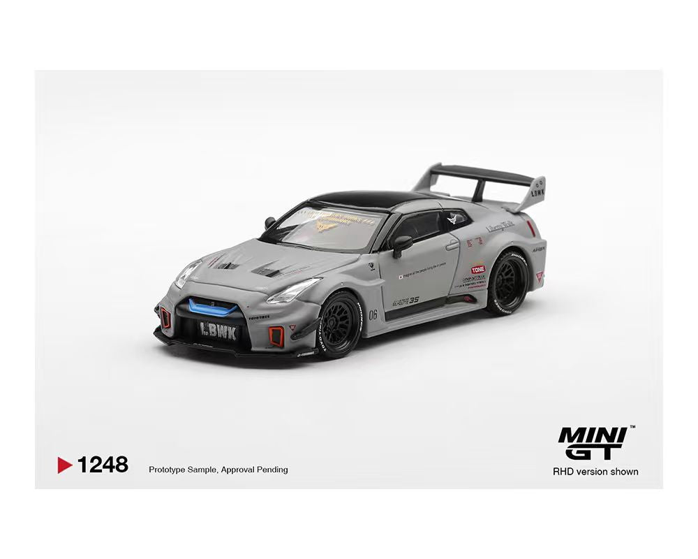 [Preorder] Mini GT 1:64 Mini GT 1:64 NISSAN LB-Silhouette WORKS GT 35GT-RR Ver.1 – Matt Grey – Limited Edition MGT01248-BL