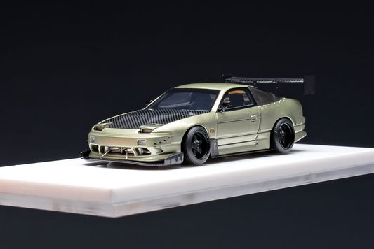404error X old school 1:64 Nissan 240sx Streetcar Modified Emerald Green Carbon Cover