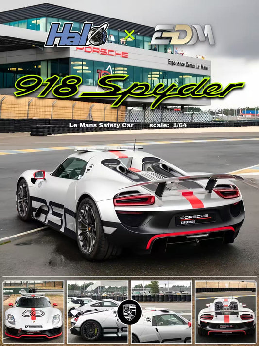 [Preorder] Halo X EDM 1:64 918 Spyder Le Man Safety Car