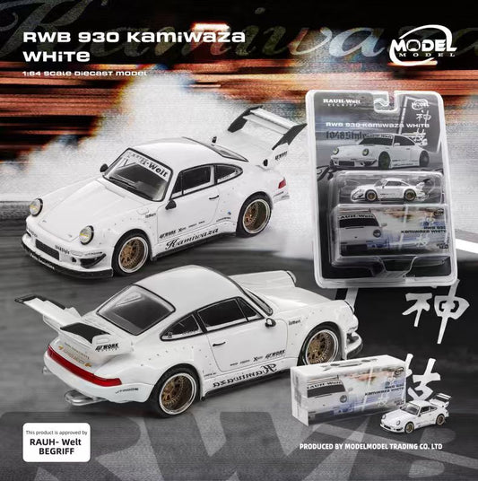 [Preorder] Model Model 1:64 Porsche RWB 930 Kamiwaza White MM64-RWB930-002